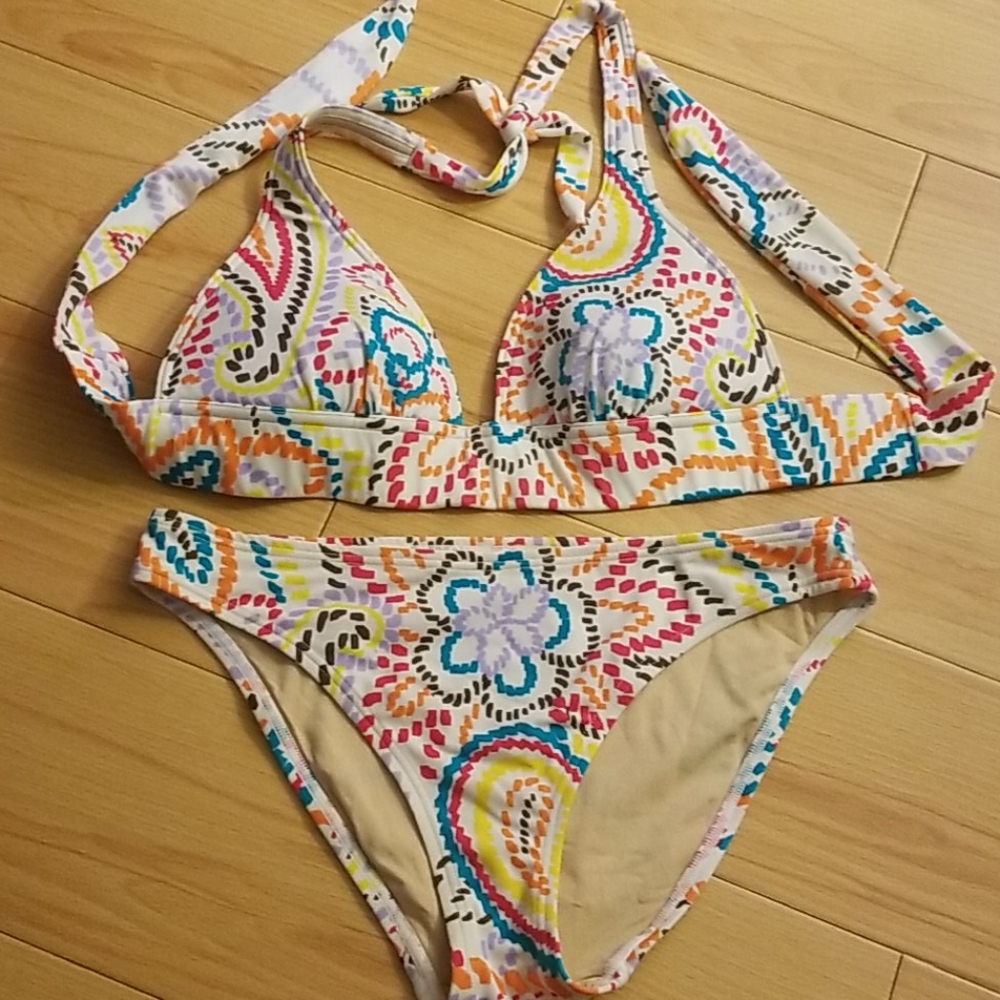 Victoria's Secret multicolor halter bikini